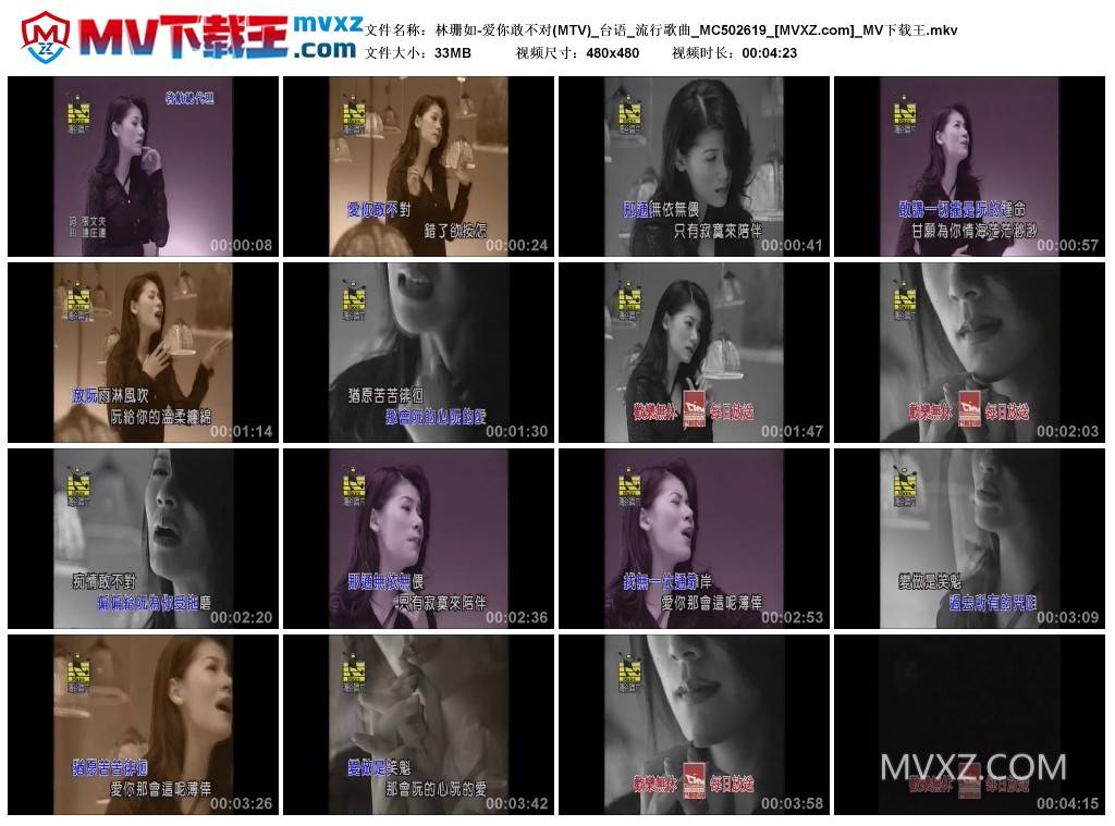 林珊如-爱你敢不对(MTV)_台语_流行歌曲_MC502619